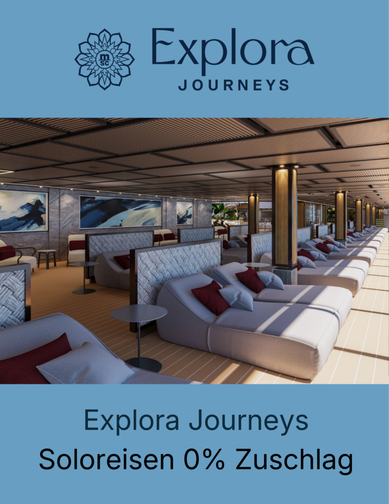 Explora Journey Solo Reisen ohne Zuschlag