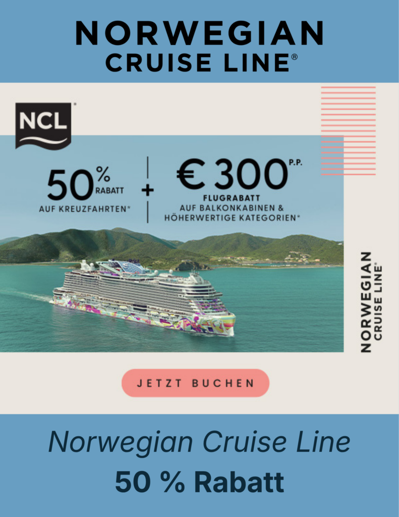 Norwegian Cruise Line 50 Prozent Rabatt