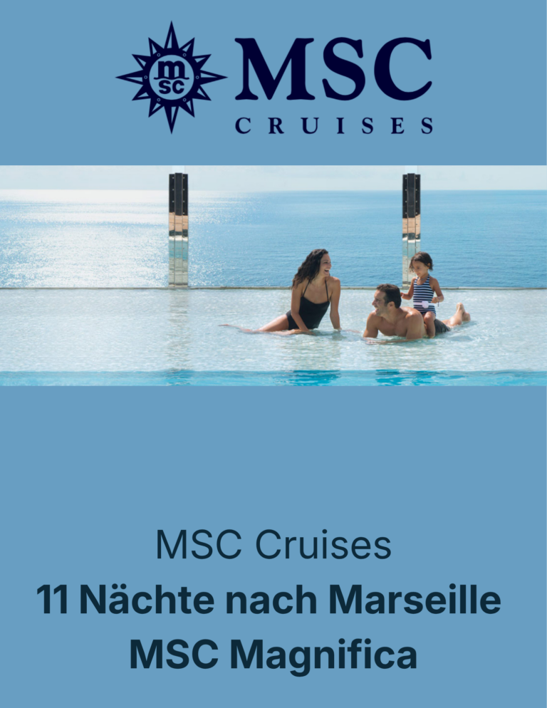 MSC Magnifica 11 Naechte Marseille 06.06.26