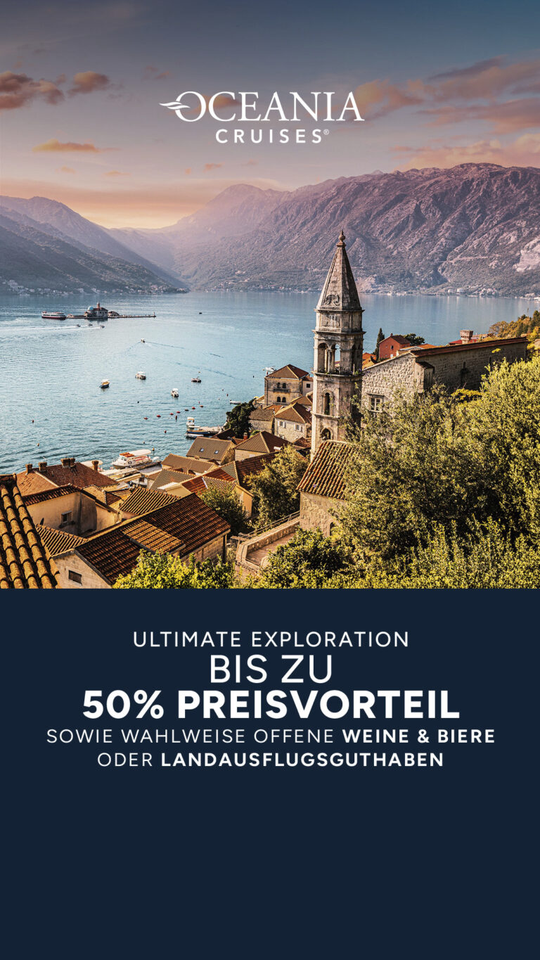 Oceania Cruises 50 Prozent Preisvorteil